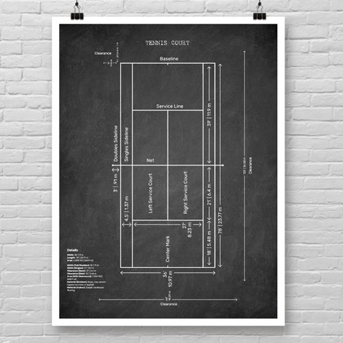 Tennis Court Blueprints